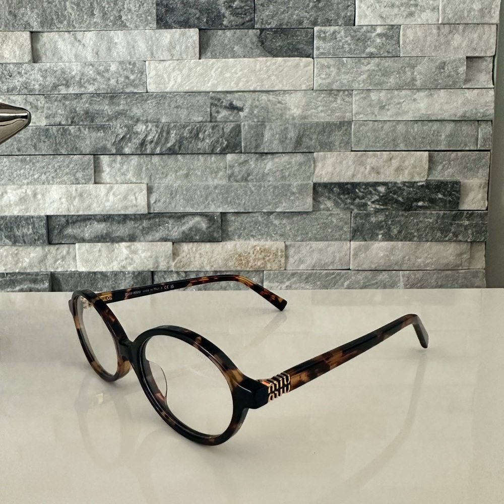 NEW Miu Miu 01XV Eyeglasses VAU1O1 Tortoise 100% AUTHENTIC